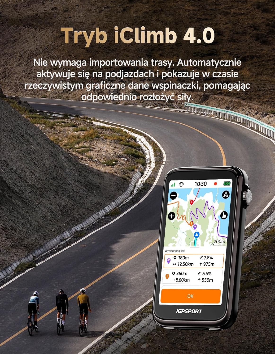Licznik rowerowy IGPSport BiNavi ULTRA - obrazek 4